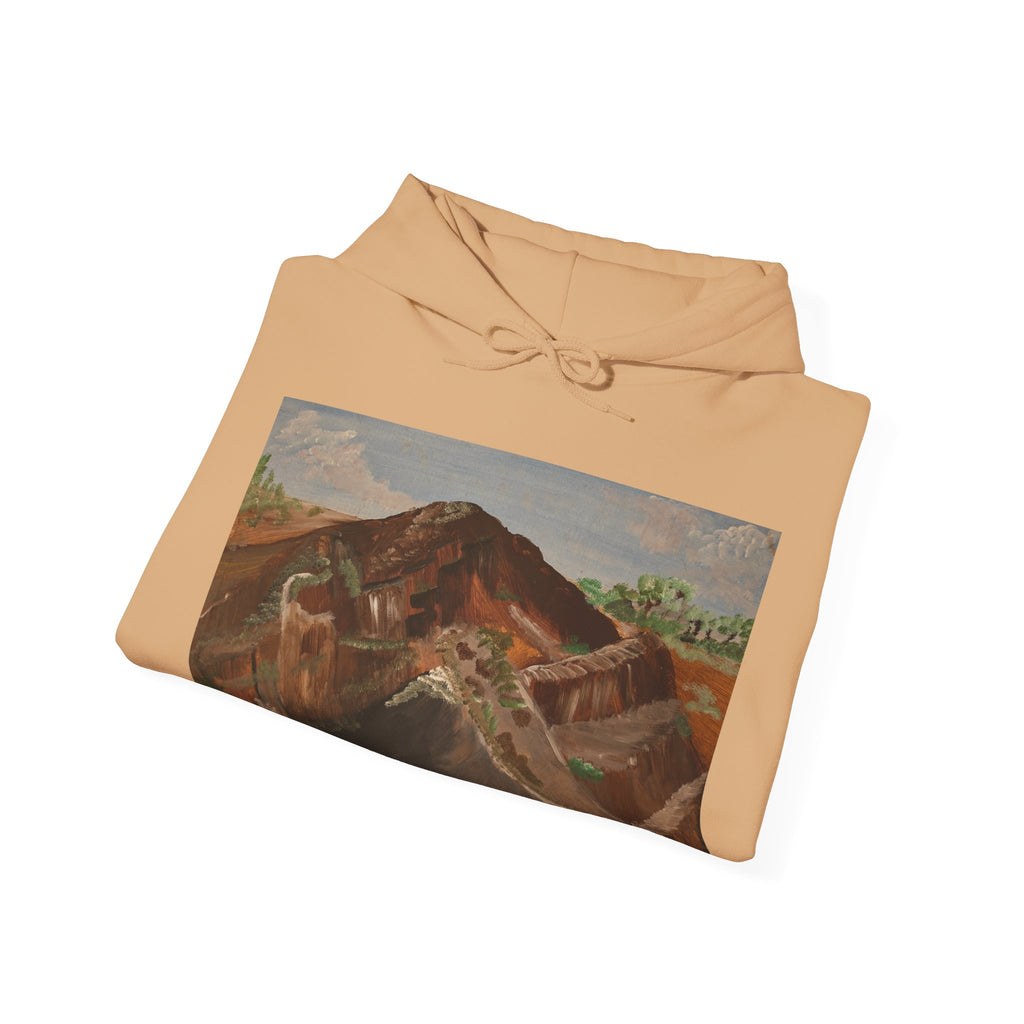 Mountain Landscape Artistic Hoodie - Cozy Unisex Sweatshirt