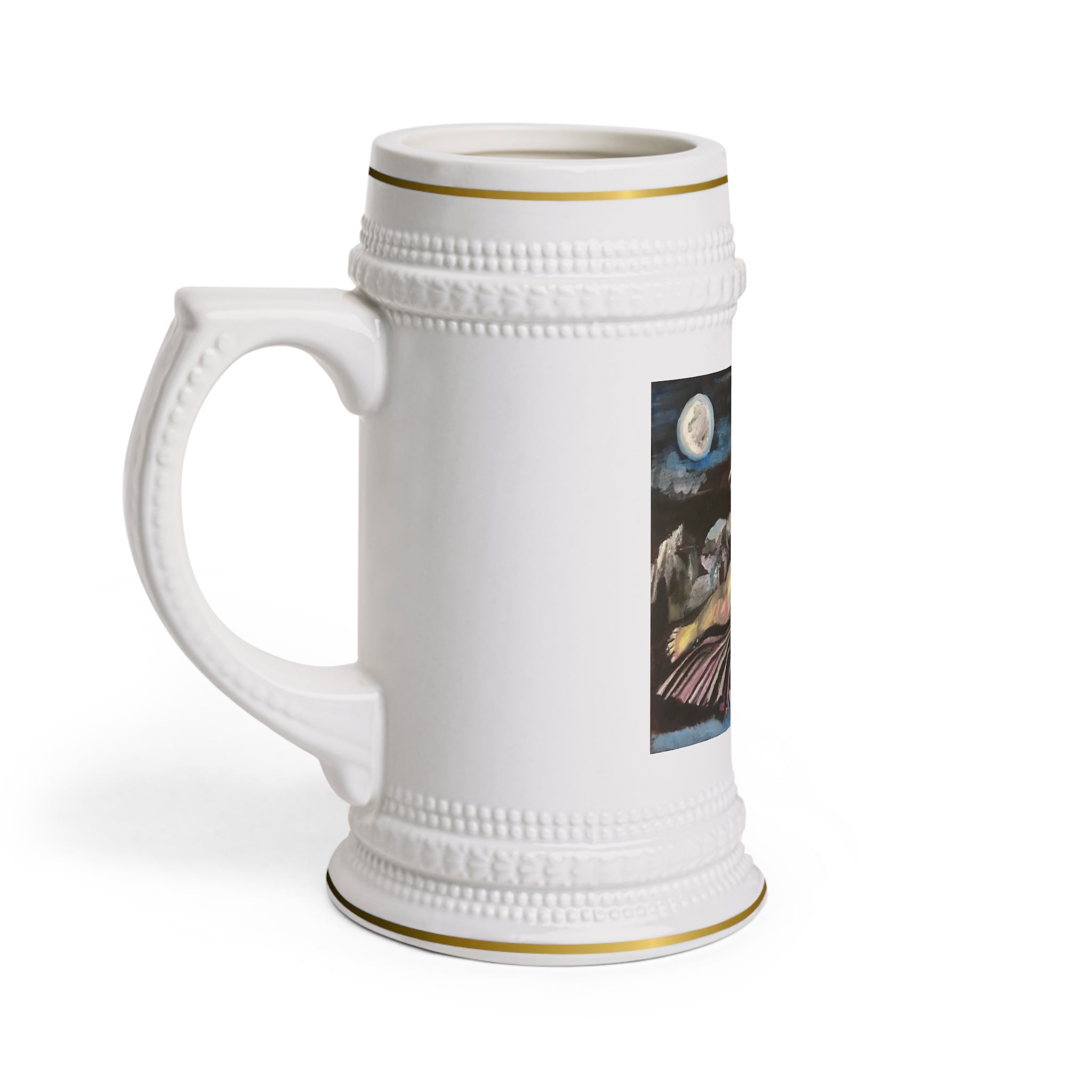 The Frolicking Angel | Original Art Beer Stein (22oz)