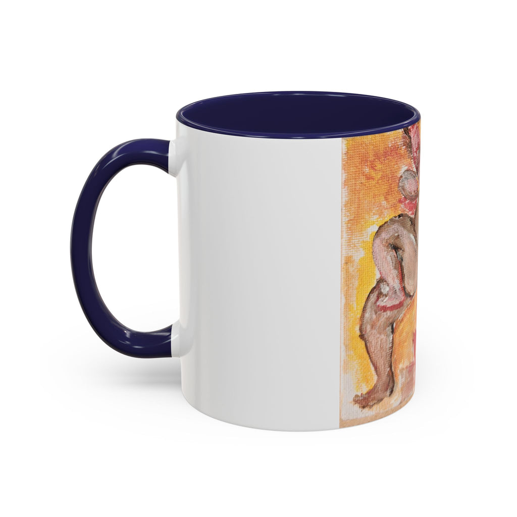 Artistic Cherub Accent Coffee Mug – Vintage Romantic Painting Design (11/15oz)