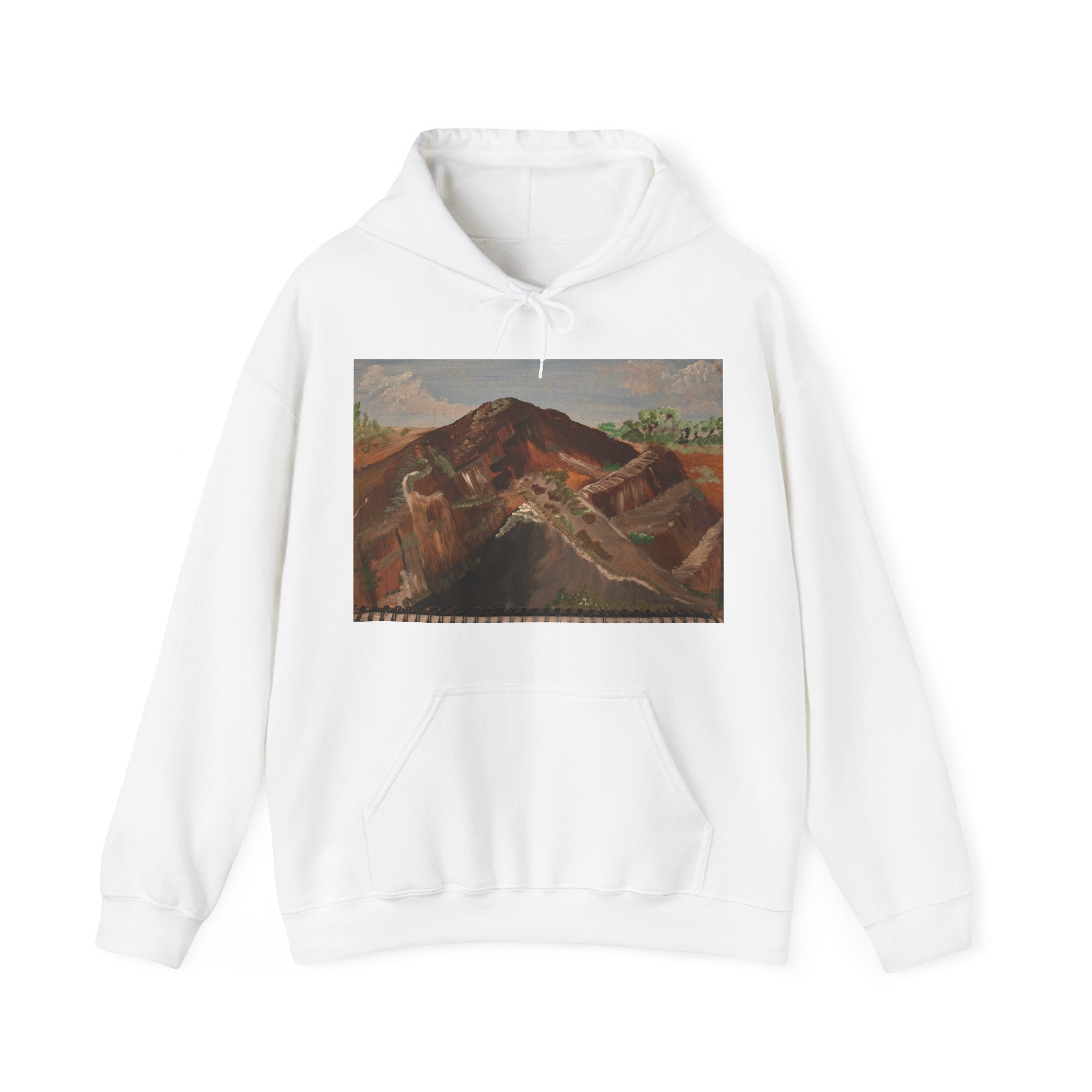 Mountain Landscape Artistic Hoodie - Cozy Unisex Sweatshirt