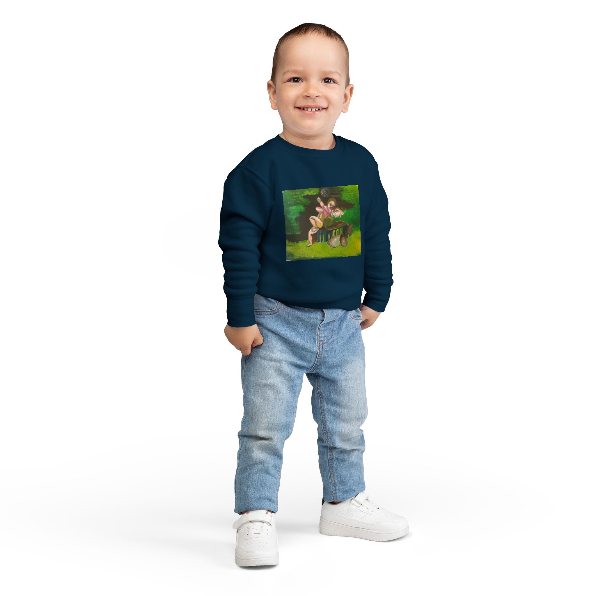 Toddler Artistic Sweatshirt - Playful & Cozy Design for Kids