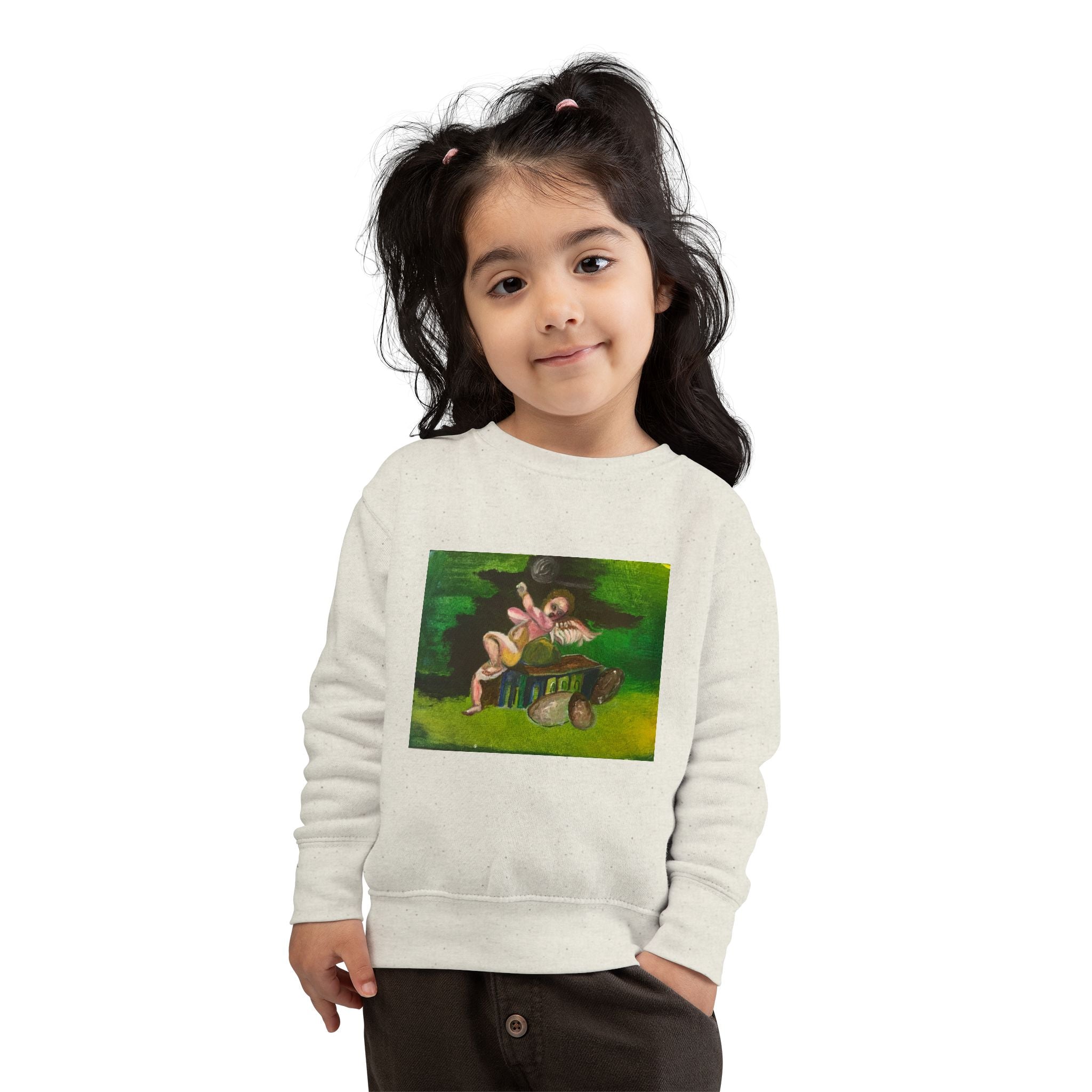 Toddler Artistic Sweatshirt - Playful & Cozy Design for Kids