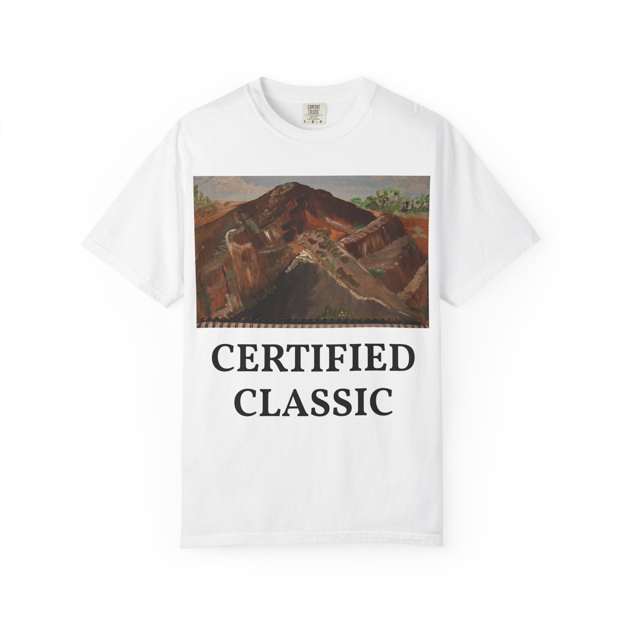 Mountain Landscape Art Notebook | Original Painting T-Shirt