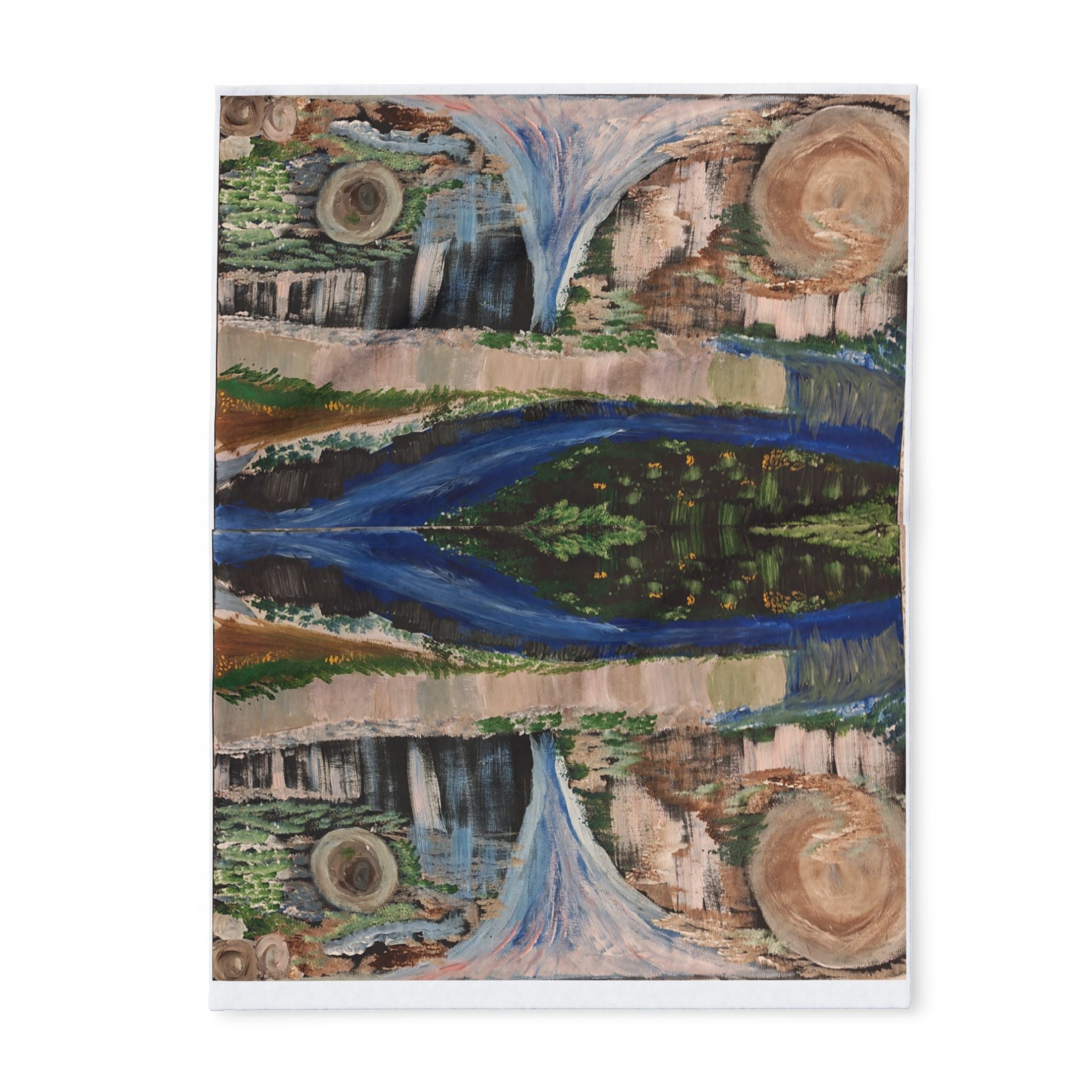 Nature-Inspired Arctic Fleece Blanket for Cozy Living