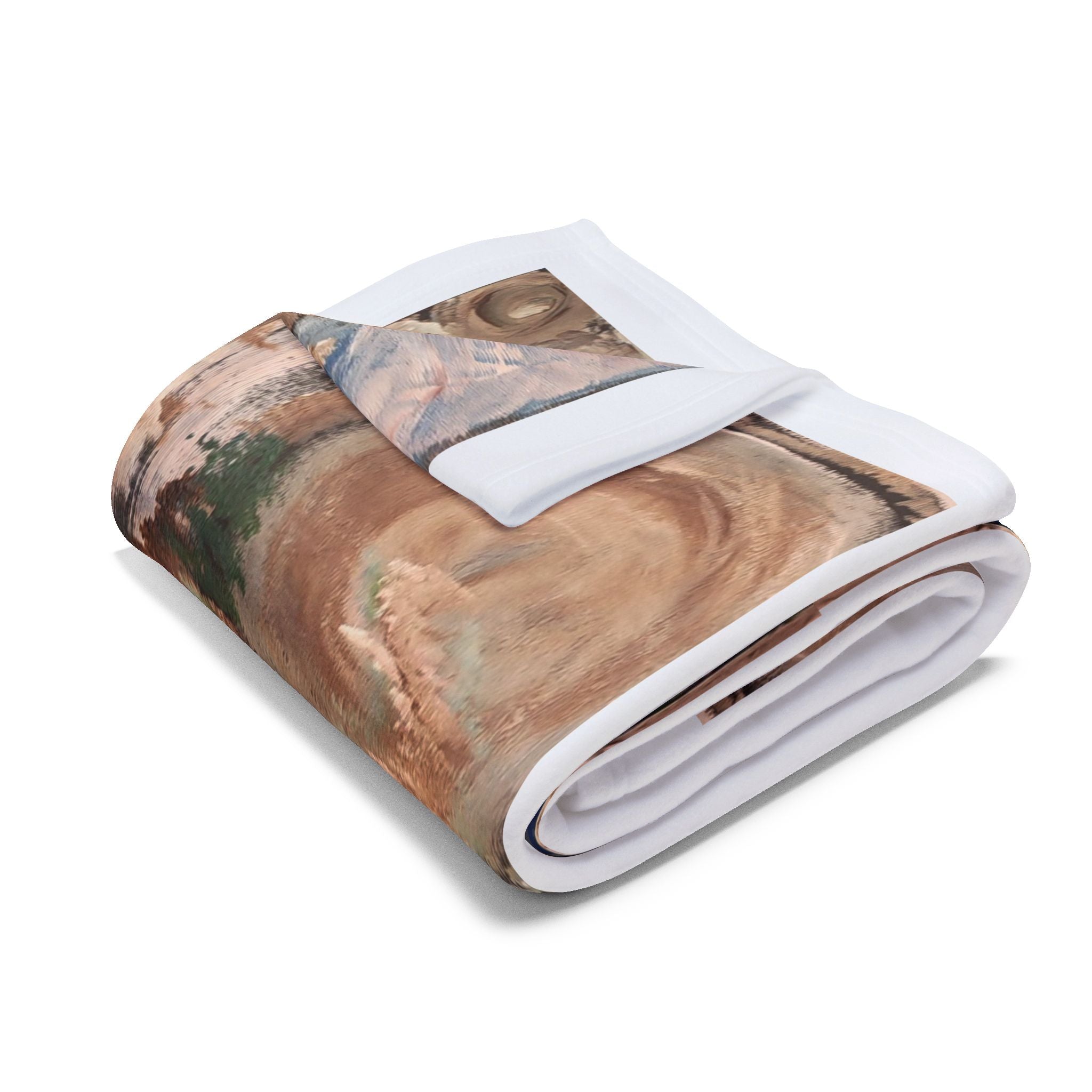 Nature-Inspired Arctic Fleece Blanket for Cozy Living