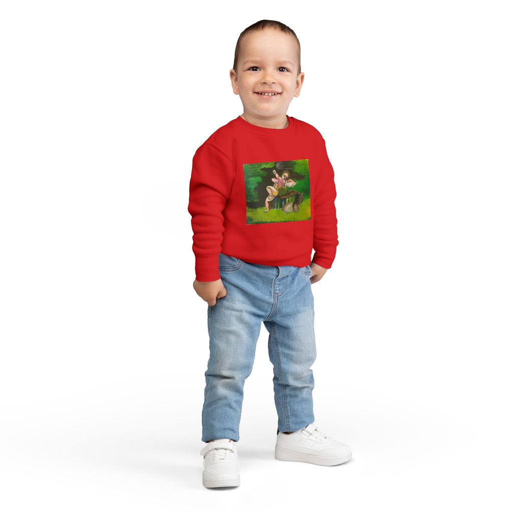 Toddler Artistic Sweatshirt - Playful & Cozy Design for Kids