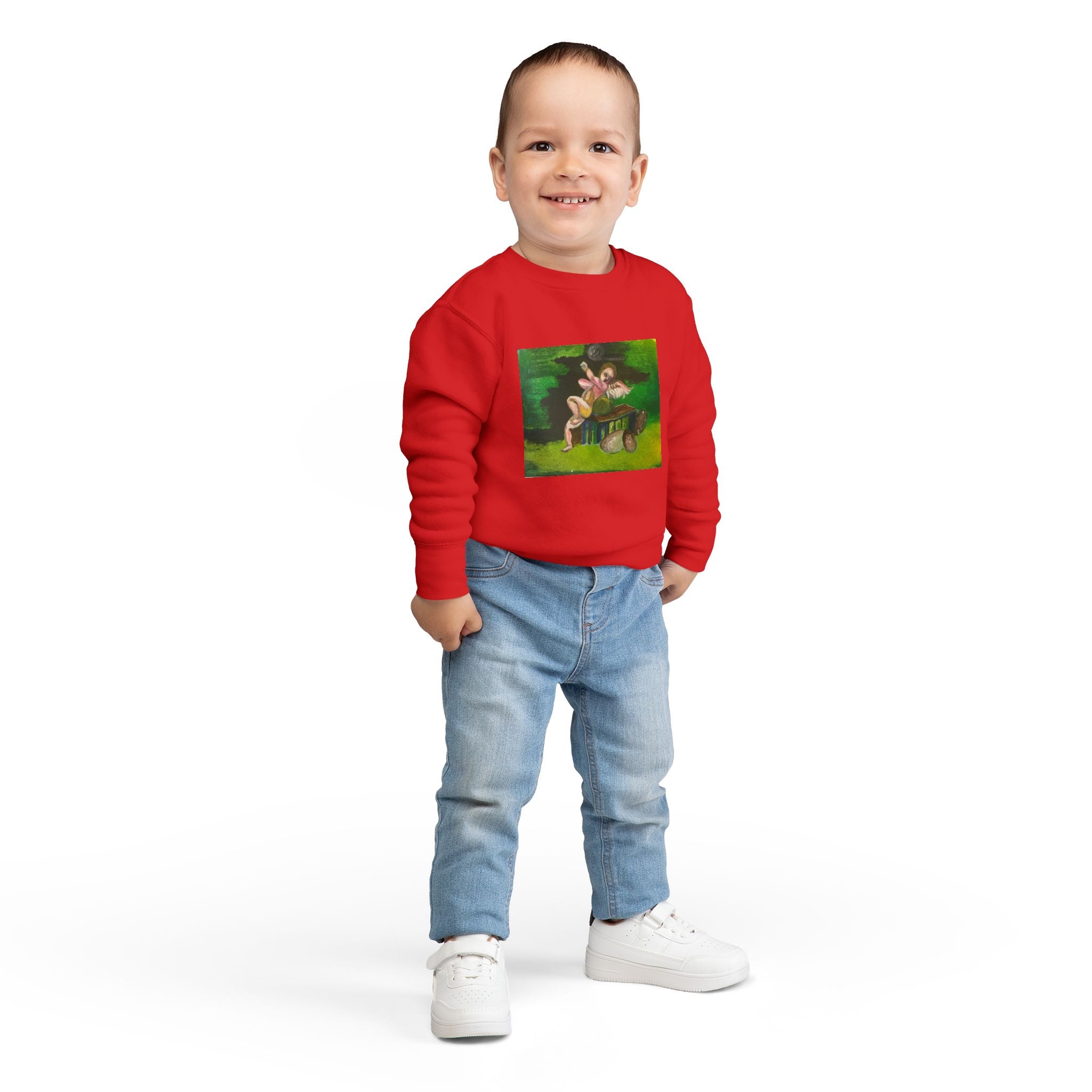 Toddler Artistic Sweatshirt - Playful & Cozy Design for Kids