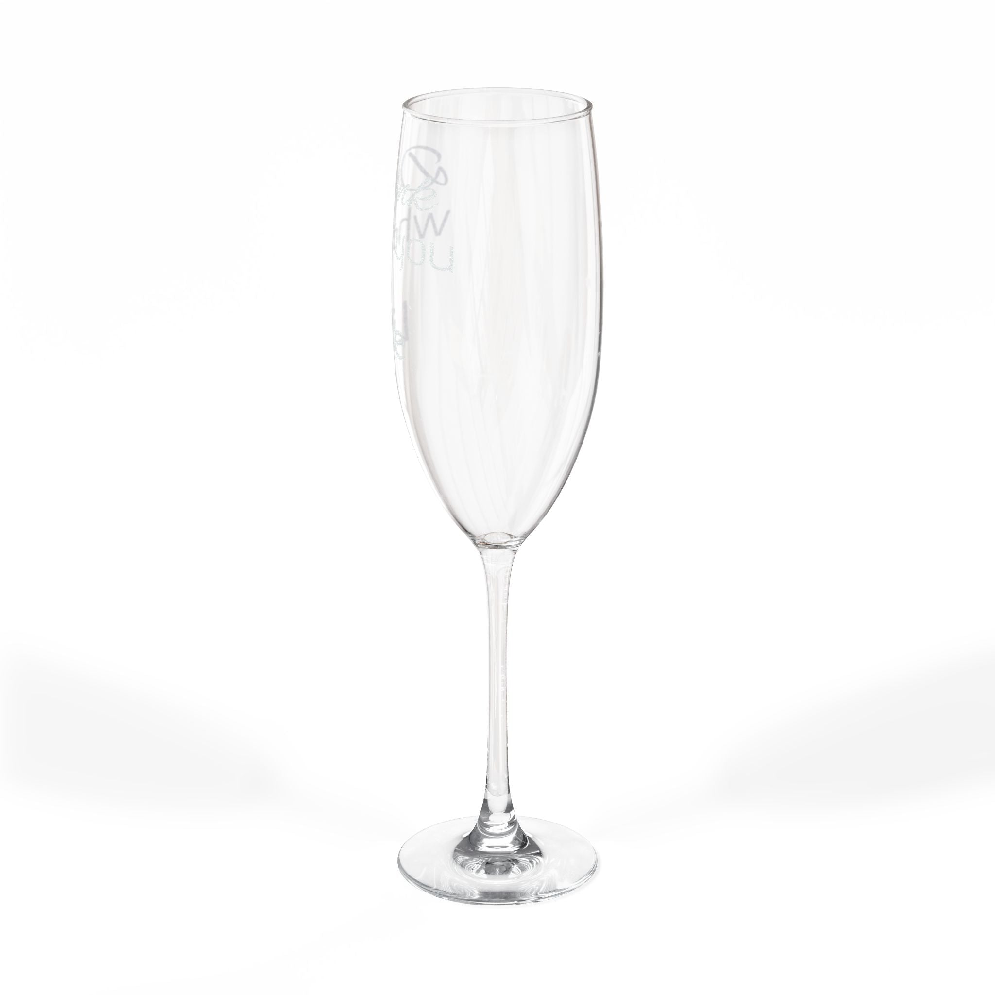 Champagne Glass — Engraved "Drink What You Like" 8 oz Flute