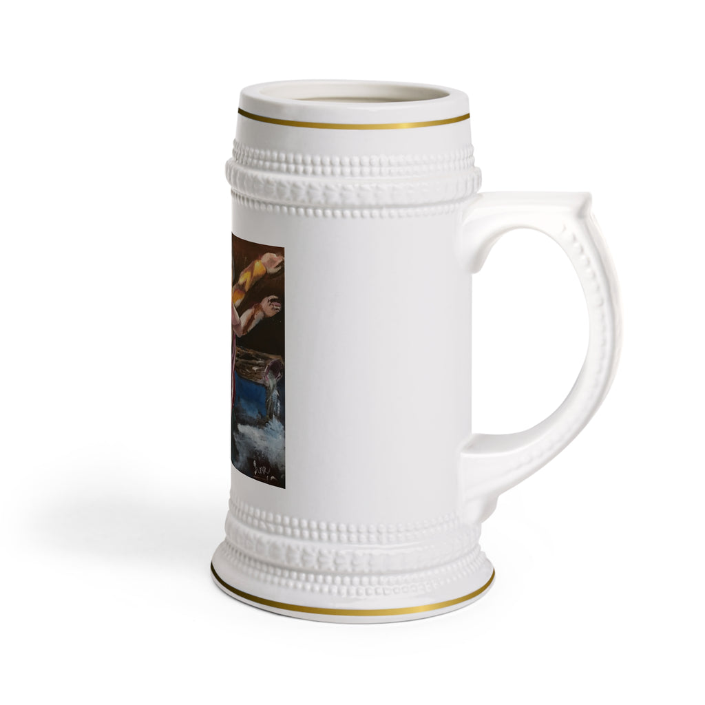 The Frolicking Angel | Original Art Beer Stein (22oz)