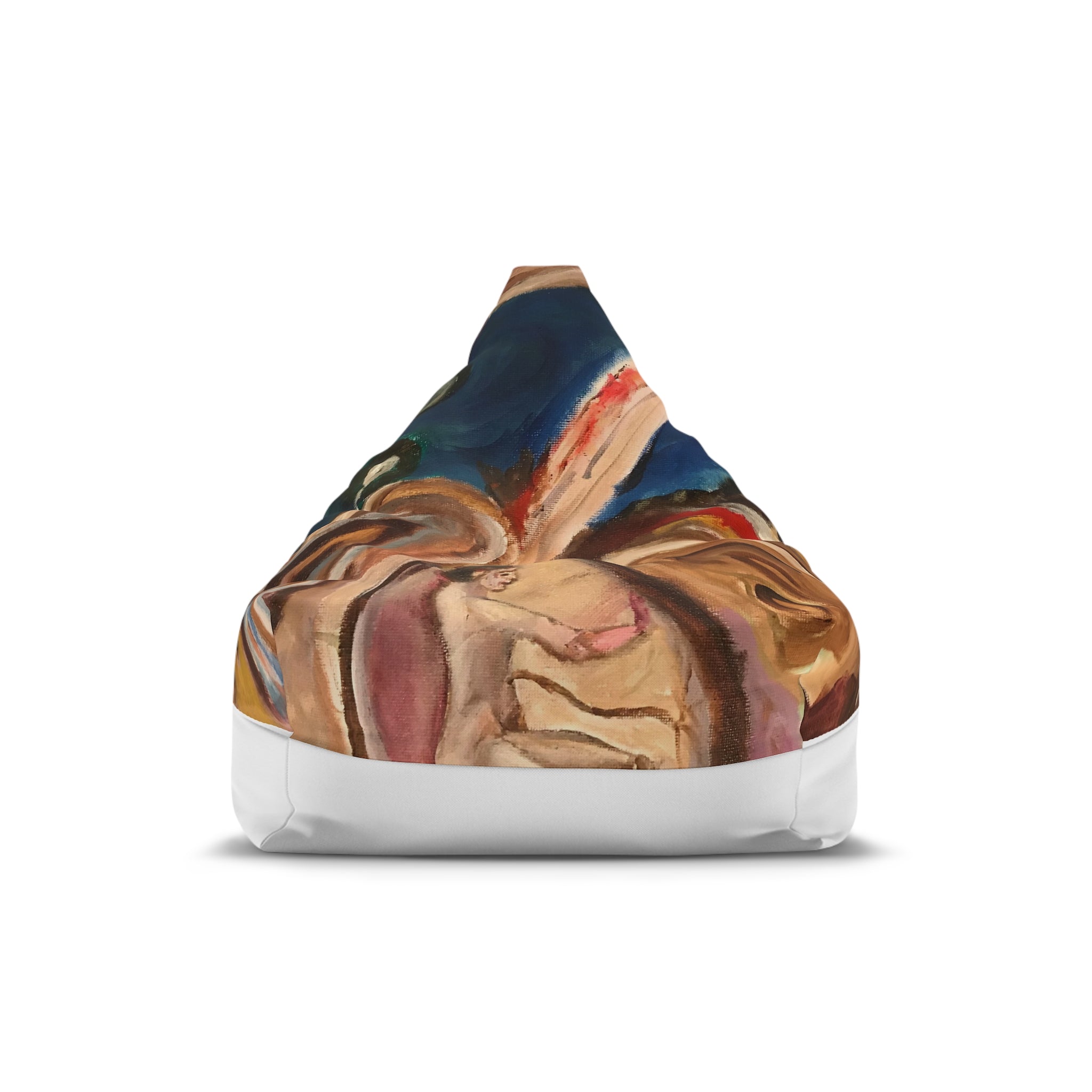 Artistic Bean Bag Chair Cover - Colorful Abstract Design for Cozy Living Spaces