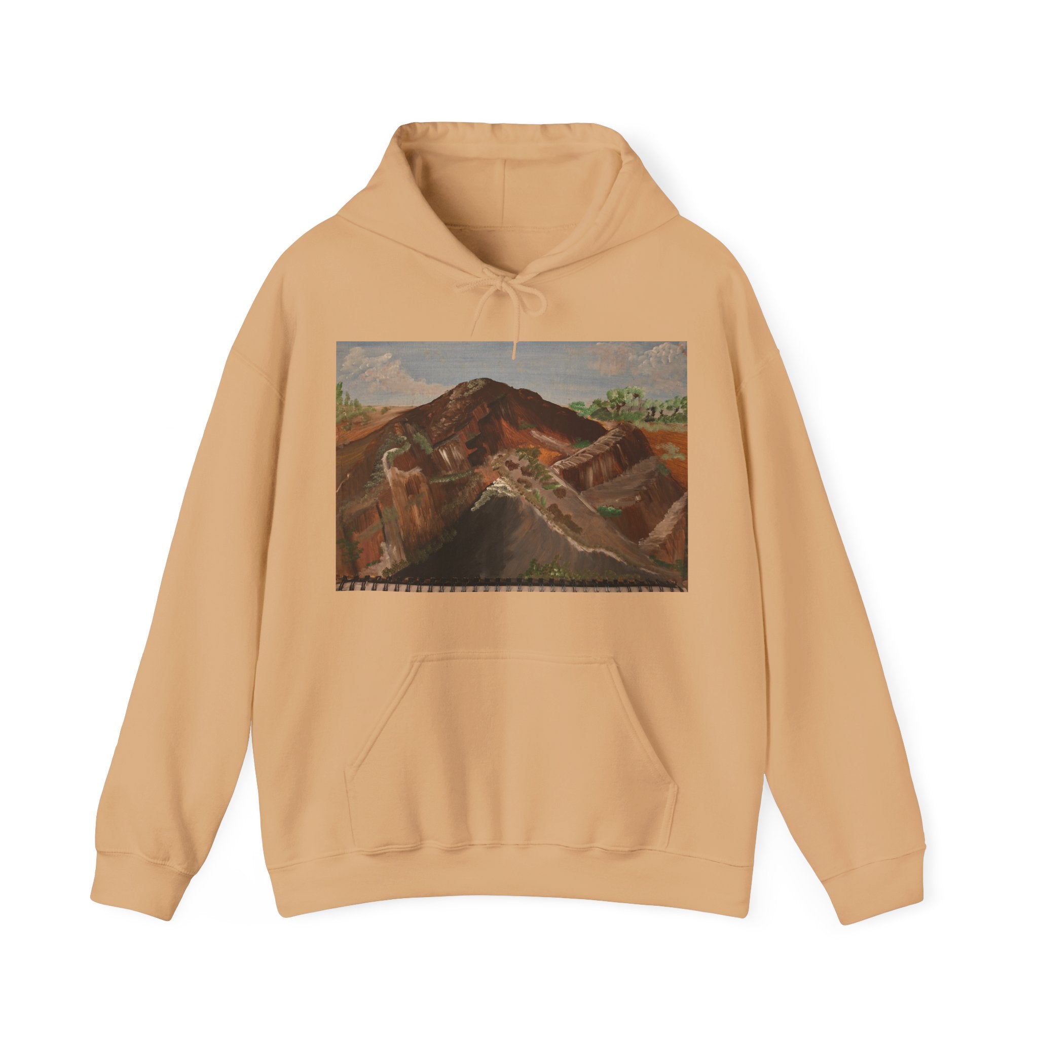 Mountain Landscape Artistic Hoodie - Cozy Unisex Sweatshirt