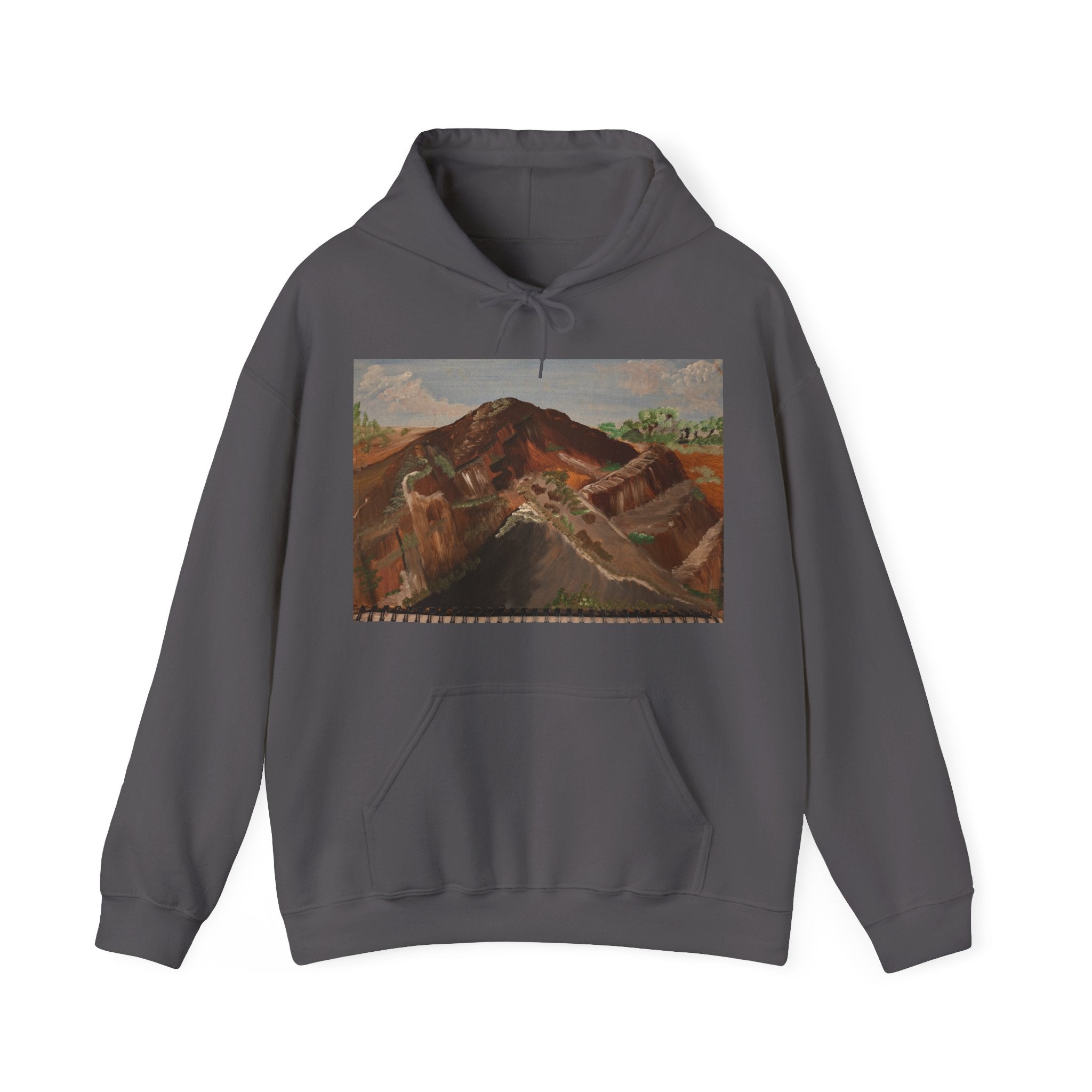 Mountain Landscape Artistic Hoodie - Cozy Unisex Sweatshirt