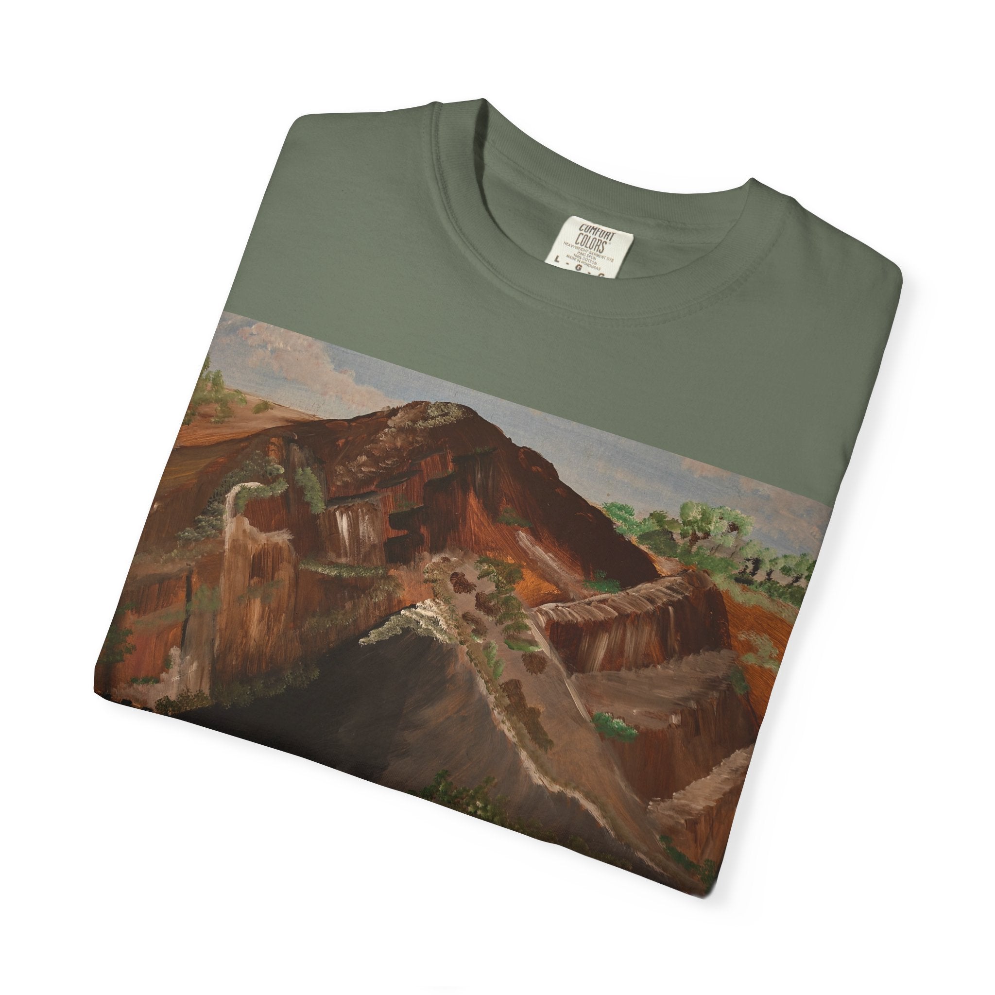 Mountain Landscape Art Notebook | Original Painting T-Shirt