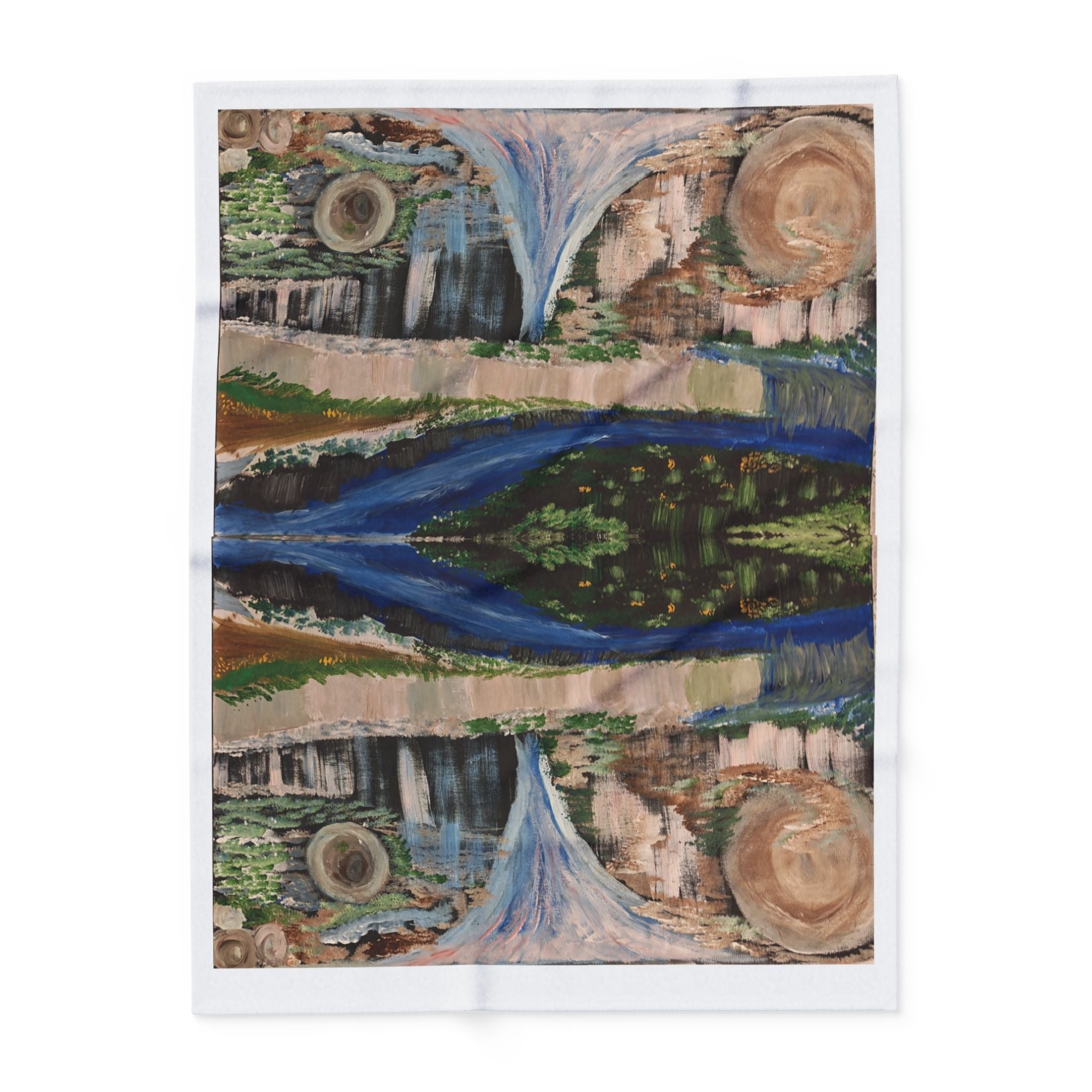 Nature-Inspired Arctic Fleece Blanket for Cozy Living