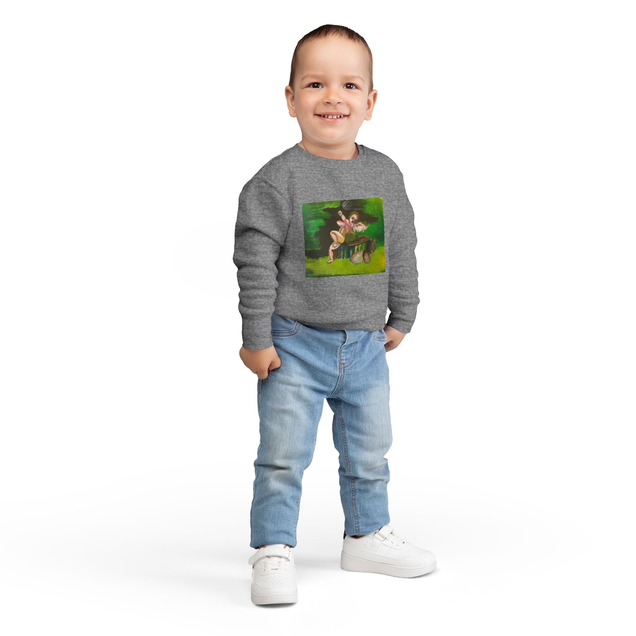 Toddler Artistic Sweatshirt - Playful & Cozy Design for Kids