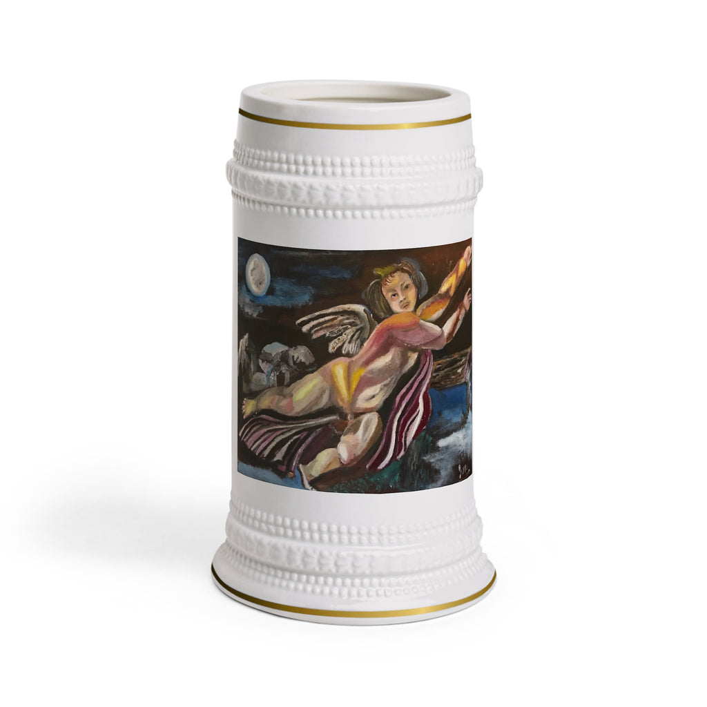 The Frolicking Angel | Original Art Beer Stein (22oz)