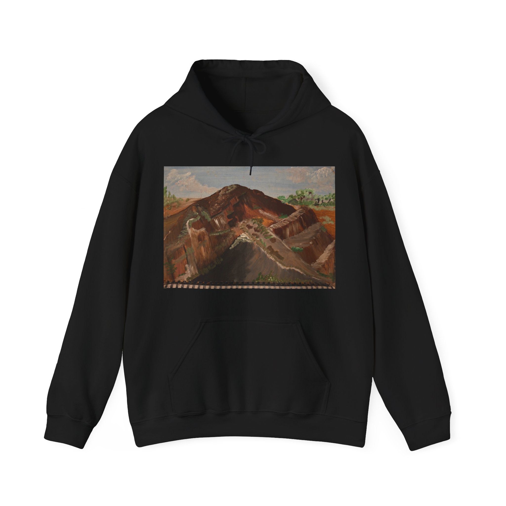 Mountain Landscape Artistic Hoodie - Cozy Unisex Sweatshirt