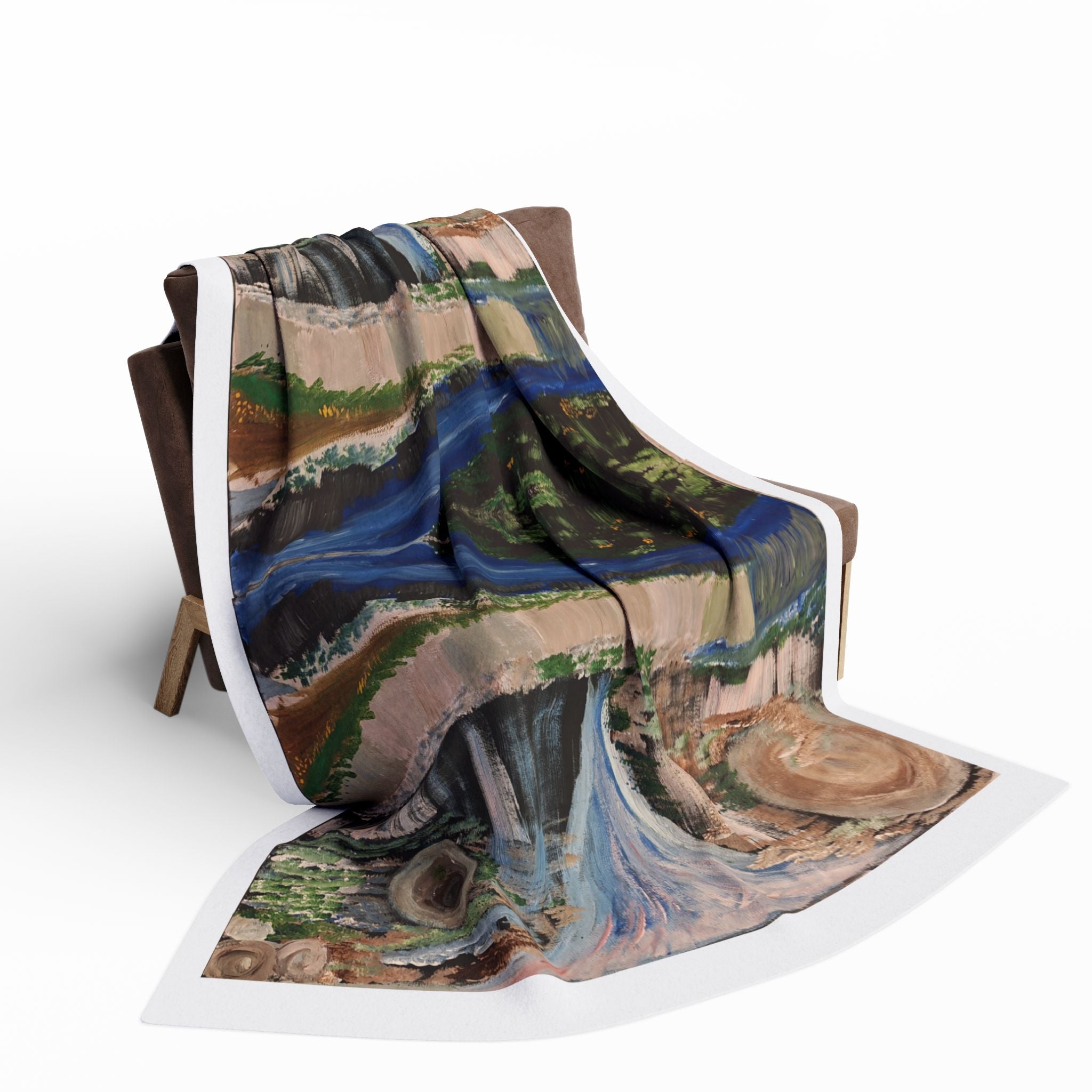 Nature-Inspired Arctic Fleece Blanket for Cozy Living