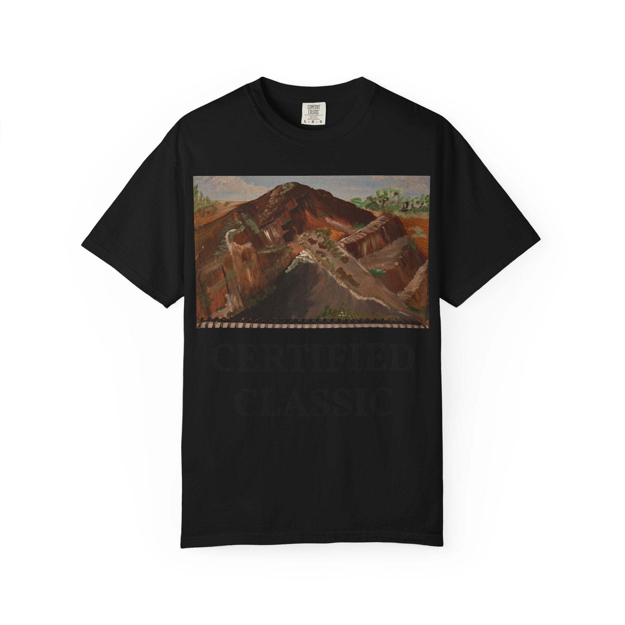Mountain Landscape Art Notebook | Original Painting T-Shirt