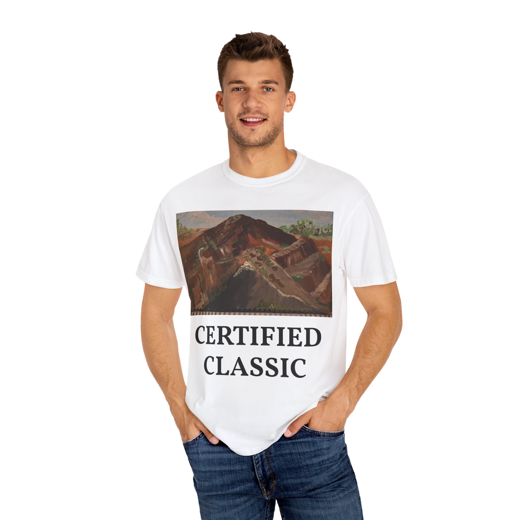 Mountain Landscape Art Notebook | Original Painting T-Shirt