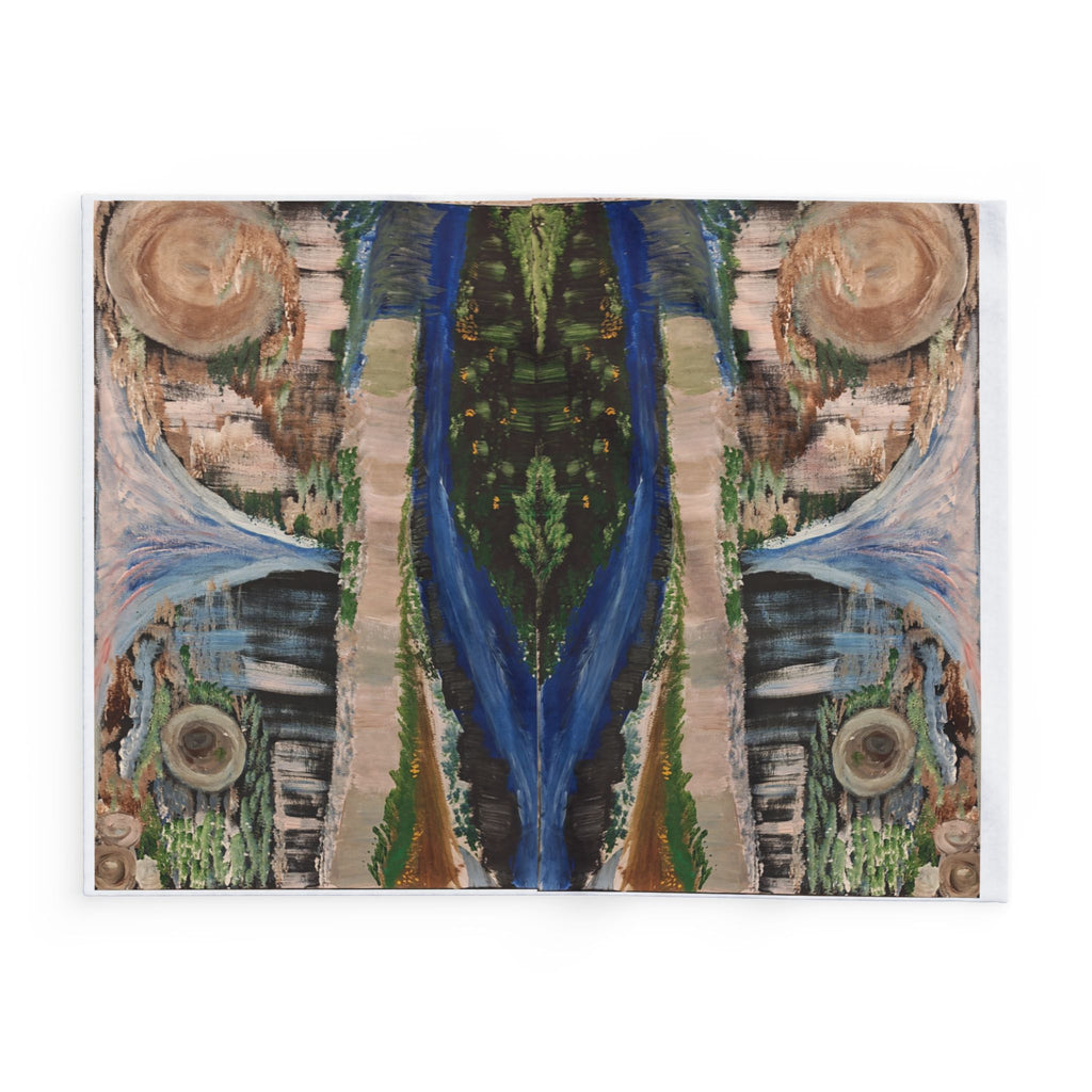 Nature-Inspired Arctic Fleece Blanket for Cozy Living