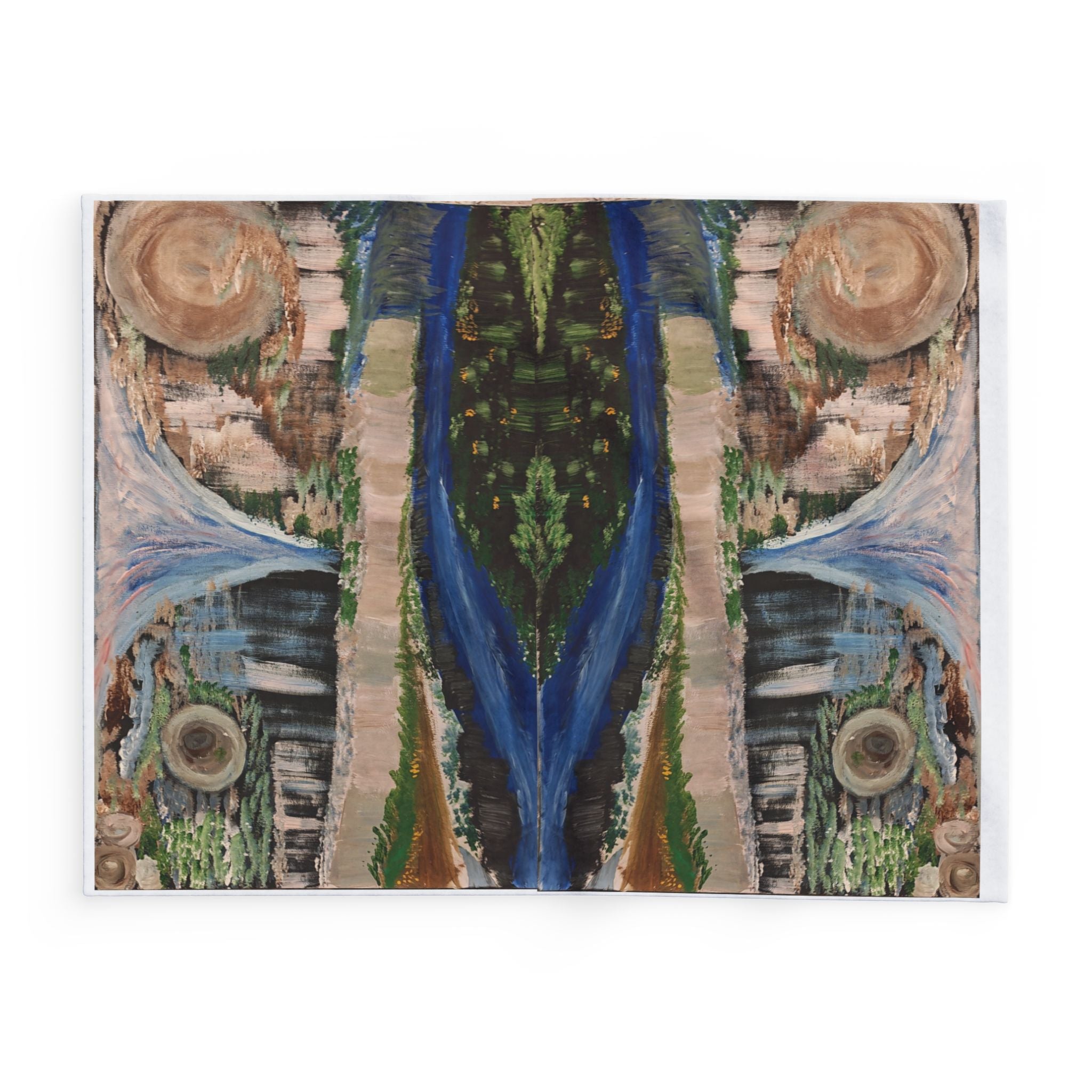 Nature-Inspired Arctic Fleece Blanket for Cozy Living