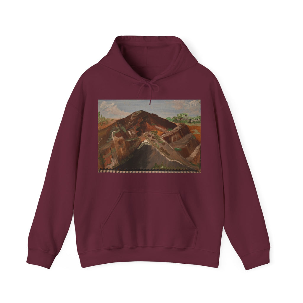 Mountain Landscape Artistic Hoodie - Cozy Unisex Sweatshirt