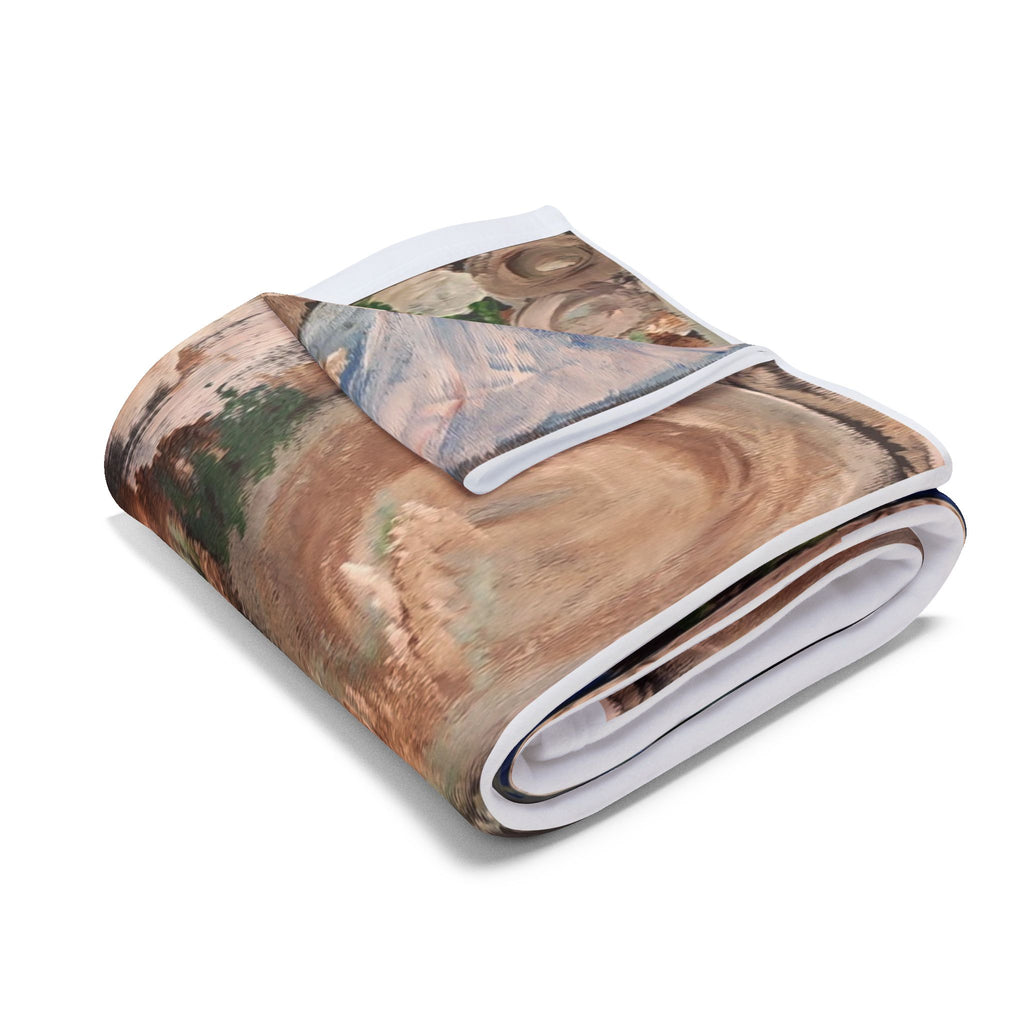 Nature-Inspired Arctic Fleece Blanket for Cozy Living