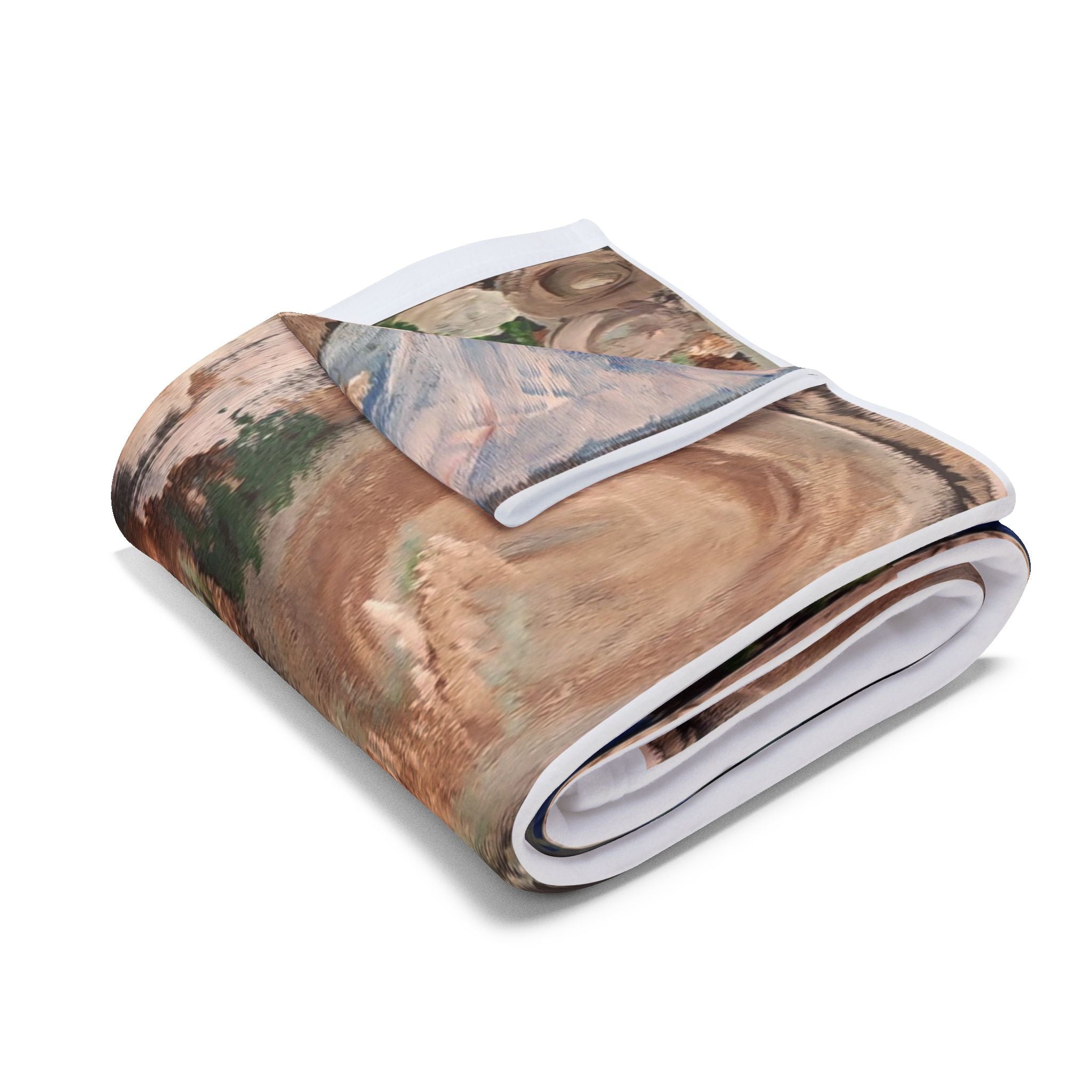 Nature-Inspired Arctic Fleece Blanket for Cozy Living