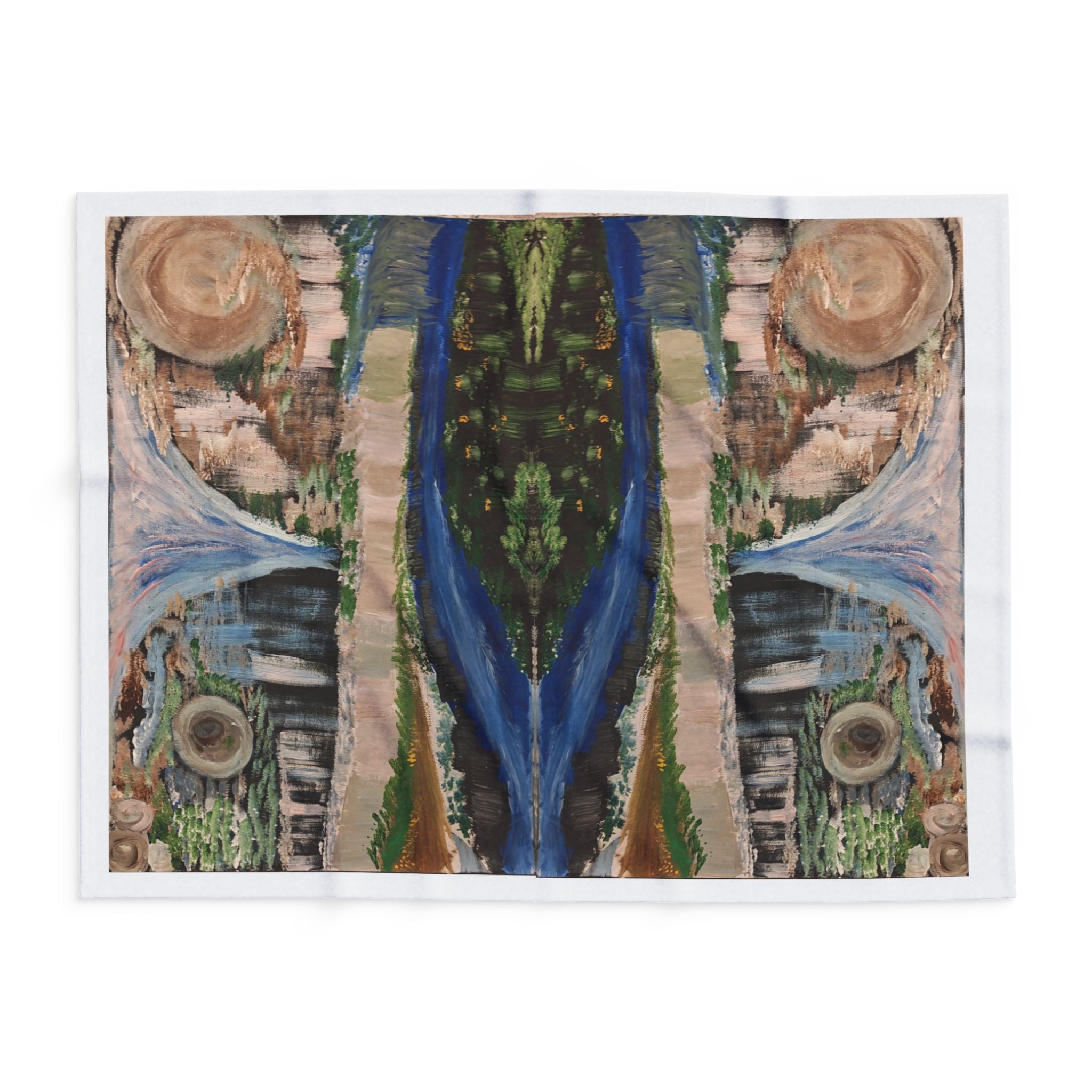 Nature-Inspired Arctic Fleece Blanket for Cozy Living