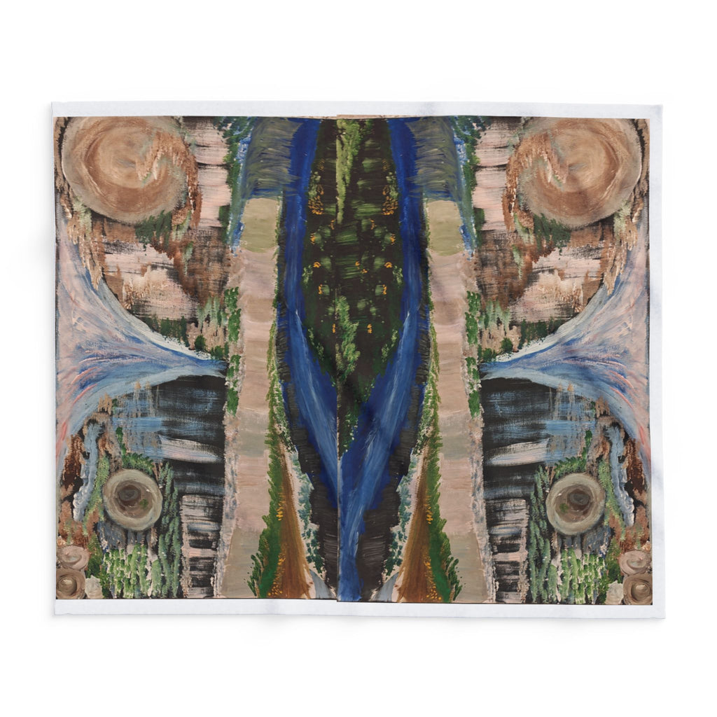 Nature-Inspired Arctic Fleece Blanket for Cozy Living