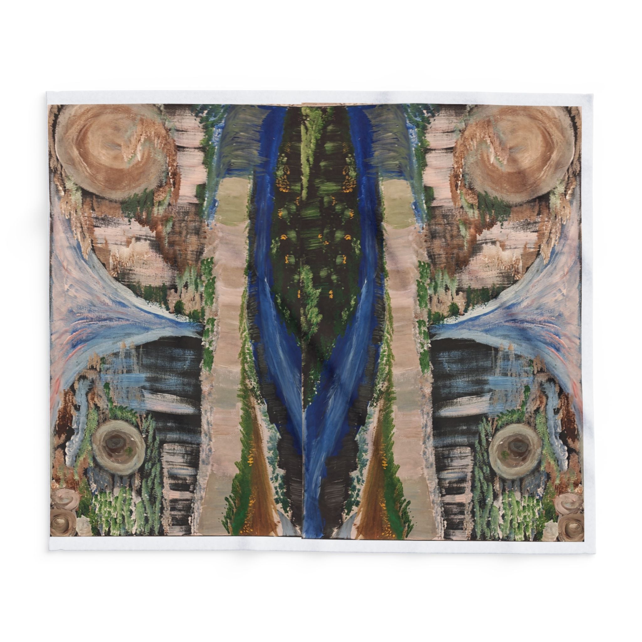 Nature-Inspired Arctic Fleece Blanket for Cozy Living