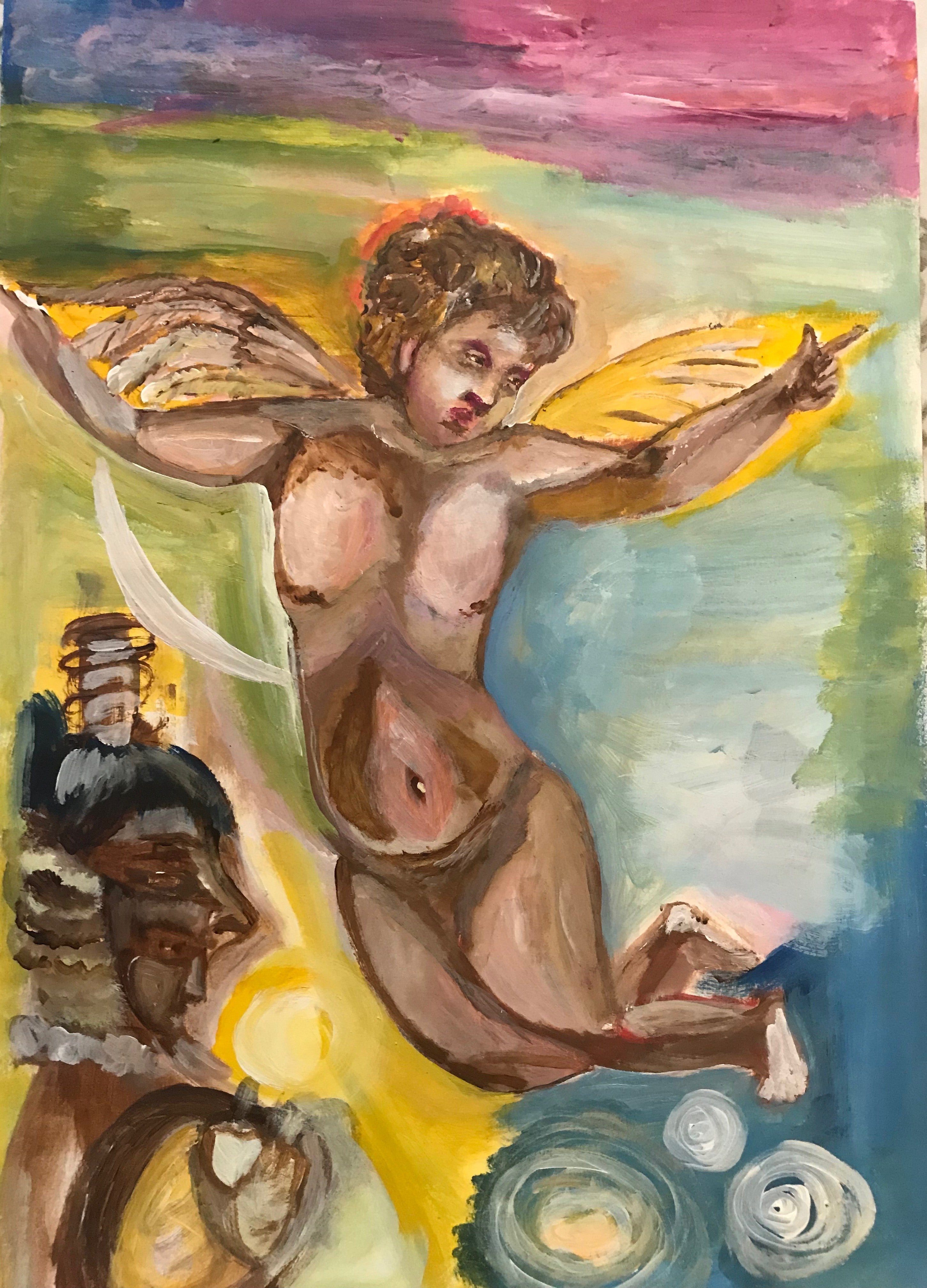 The Contemplation - Original Art Greeting Cards (5 Pack)